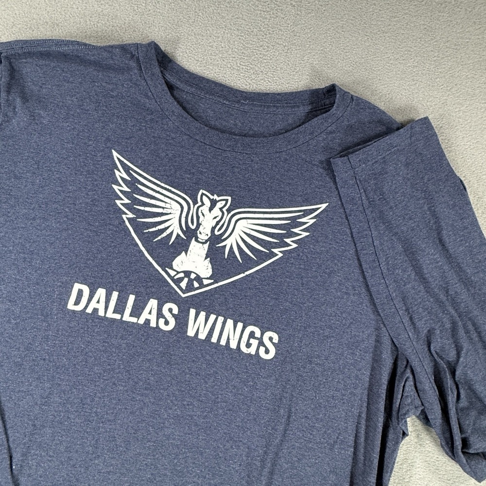 Fanatics WNBA Dallas Wings Long Sleeve T-Shirt Mens XL Blue Basketball